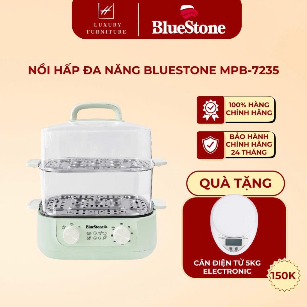 Nồi Lẩu Hấp Điện Đa Năng BlueStone MPB-7235 15 Lít 1500W
