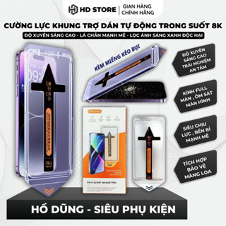 [ COMBO 3 Kính Trong ] Kính Cường Lực Rút Bụi BlackArrow Kèm Khung Tự Căn Chỉnh Đa Năng Cao Cấp Tự Dánx/xs/11...18Promax