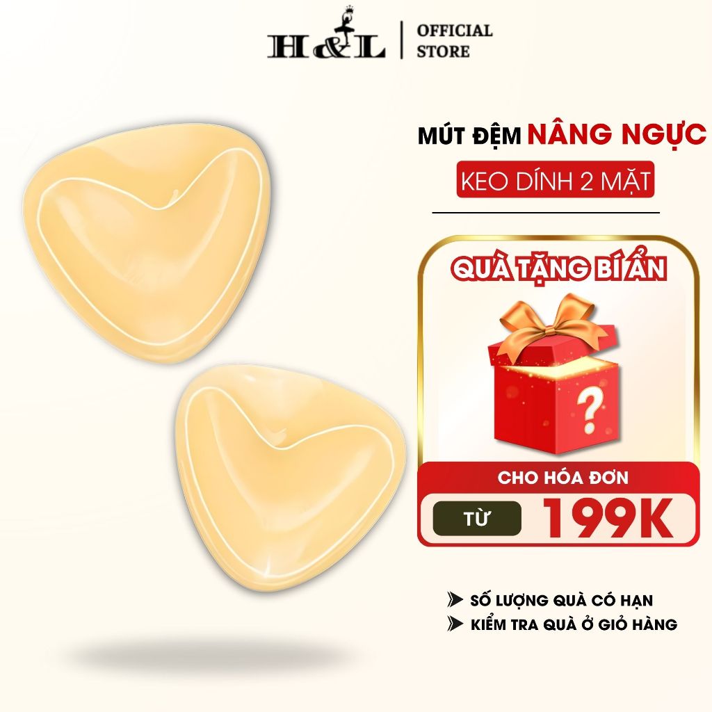 Miếng Độn Ngực Vô Hình Miếng Lót Nâng Ngực Dày 3CM Bằng Bọt Biển Giúp Nâng Ngực HL BOUTIQUE D3008