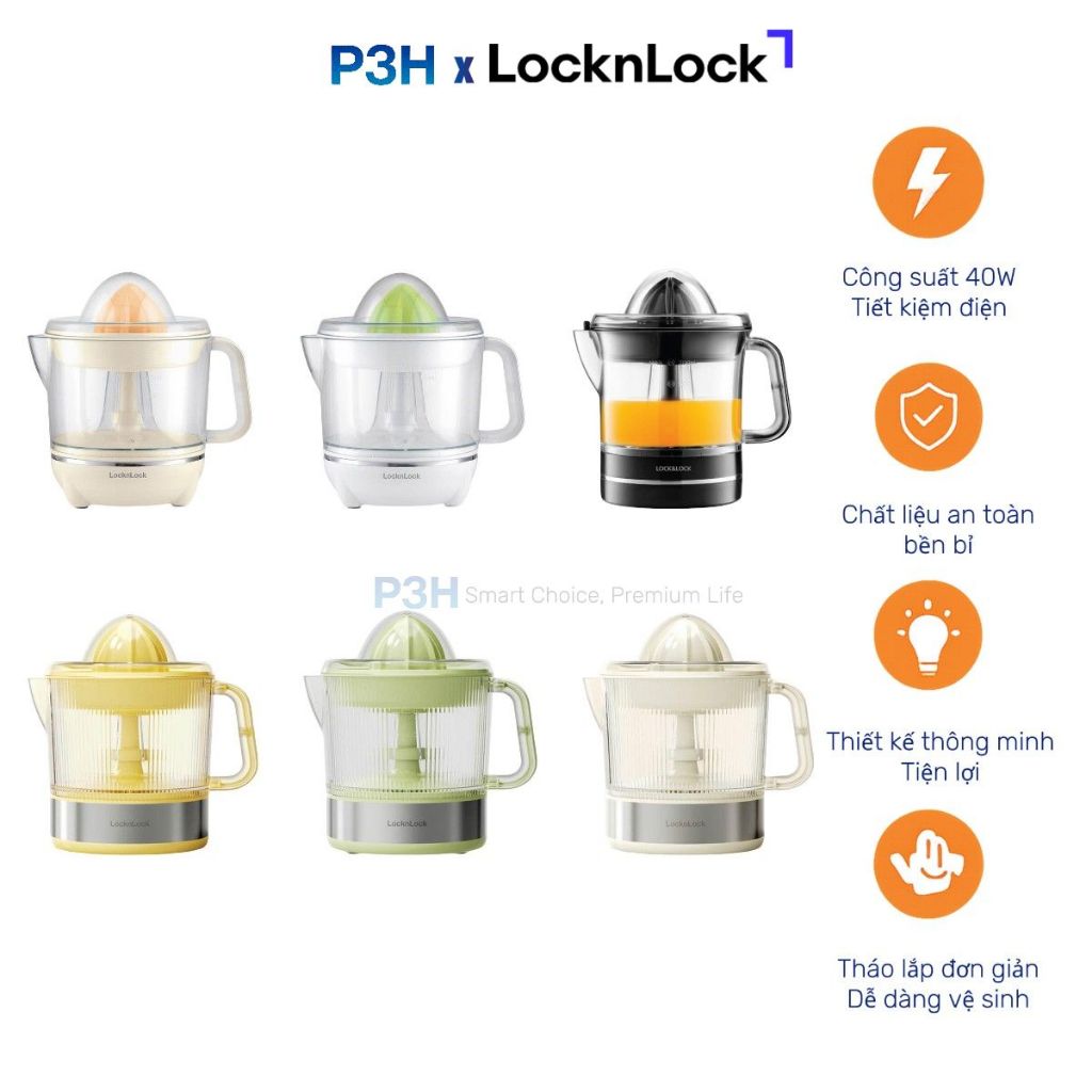 Máy Vắt Cam Lock&Lock Ép Nhanh, Tiện Lợi, Bền Bỉ EJJ231 EJJ236 EJJ244 P3H Mall