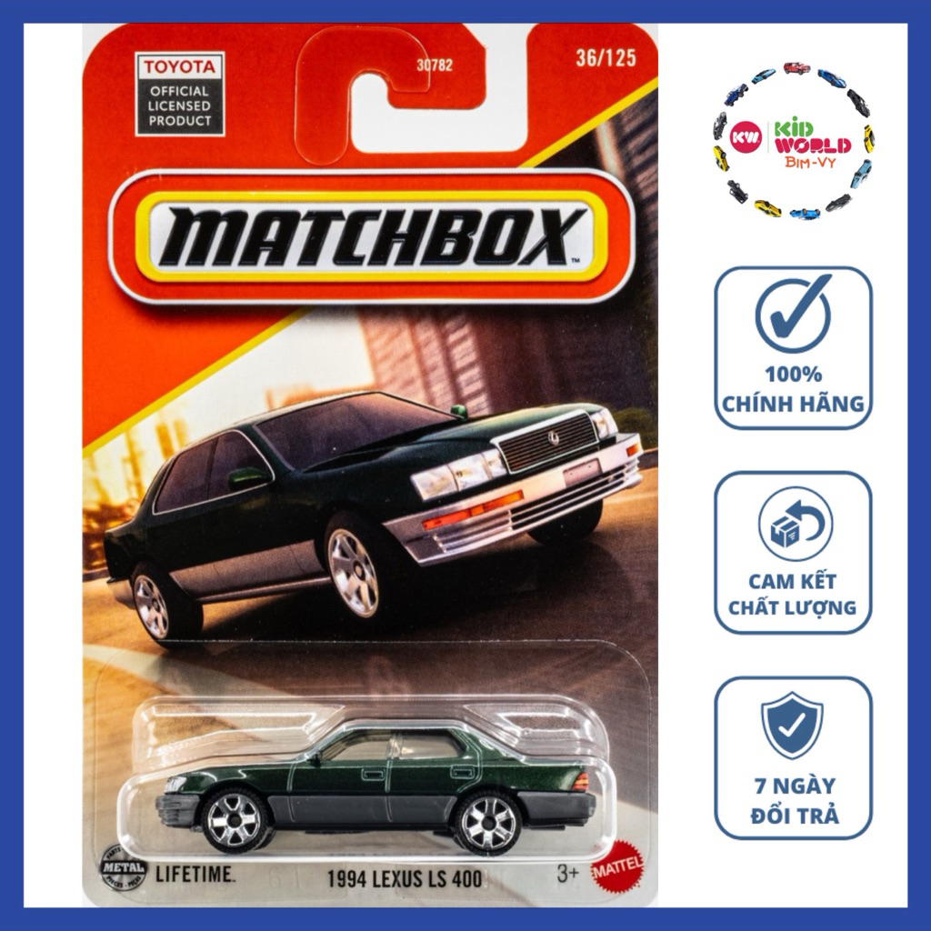 Xe mô hình Matchbox 1994 Lexus LS 400 JBN90.