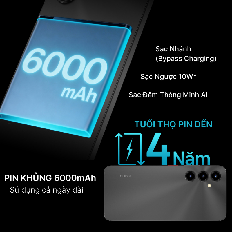 [Bán Chạy] Điện thoại di động Nubia V80 Max 20GB (8+12) I 256GB - Pin 6000mAh I Màn hình 6.9" 120Hz I Hỗ trợ NFC | BigBuy360 - bigbuy360.vn
