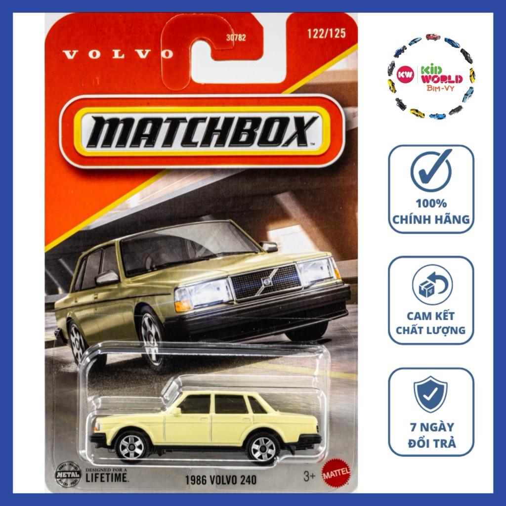 Xe mô hình Matchbox 1986 Volvo 240 JBP19.