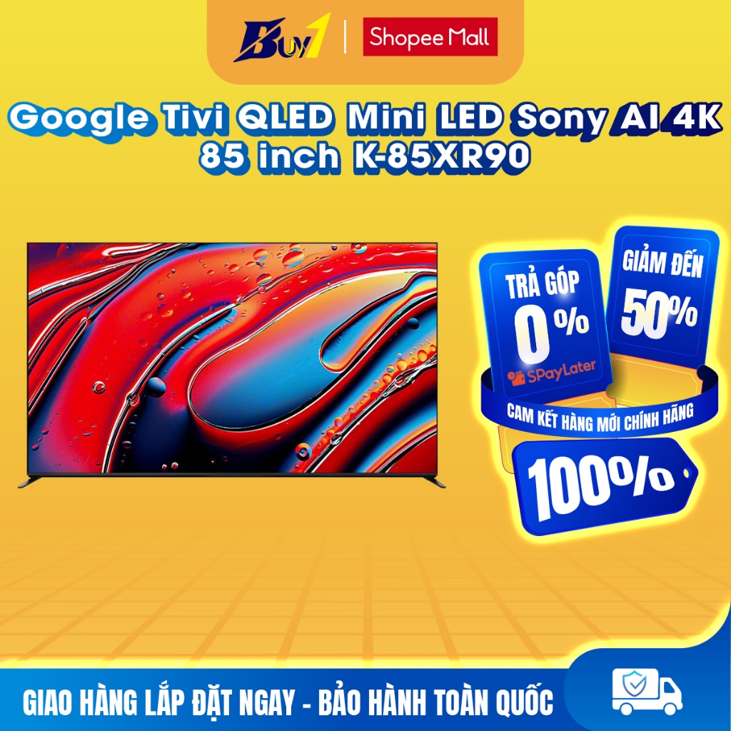 85XR90 - Google Tivi QLED Mini LED Sony AI 4K 85 inch K-85XR90 - Hàng chính hãng