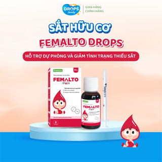 Sắt Drops Family Femalto bổ sung sắt hữu cơ cho bé không tanh, không gây táo bón lọ 15ml, 30ml