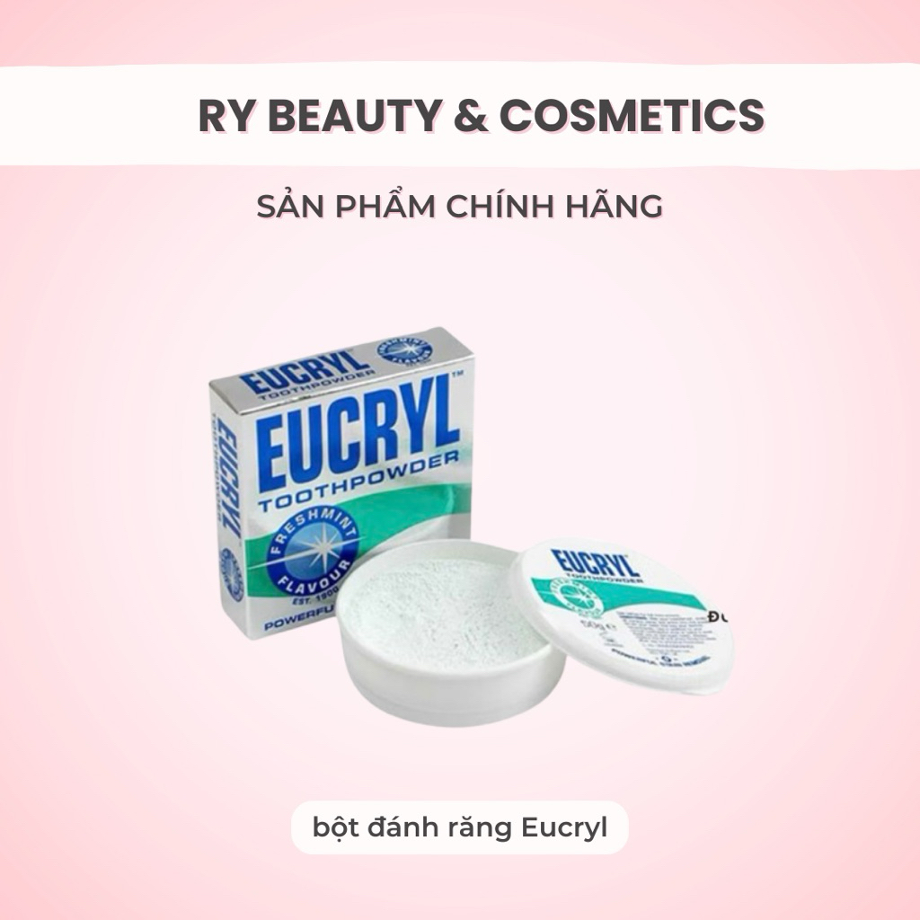 Bột đánh trắng răng Eucryl Toothpowder 50g