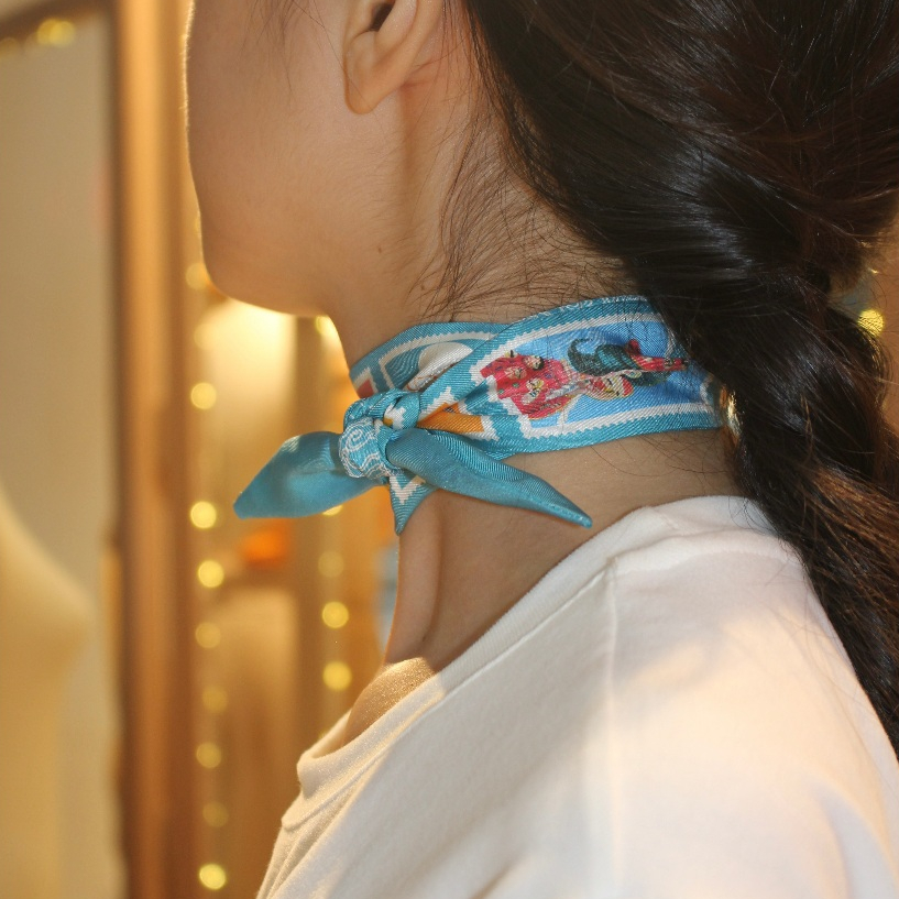 Khăn lụa Twilly tơ tằm THỊ - MsKÉN