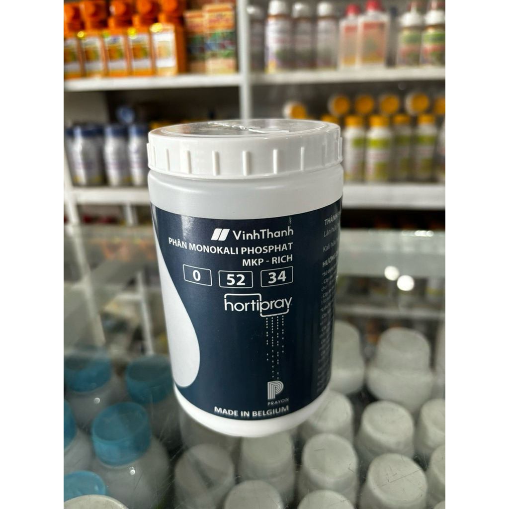MKP 0-52-34 Vĩnh Thạnh hũ 500gr chặn đọt nhập khẩu Bỉ