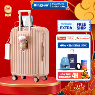 Vali Du Lịch Khóa Kéo Kingsun Mã KS155/219/P309 Size20/24/28 Nhựa Dẻo Cao Cấp Bảo Hành 5 Năm.