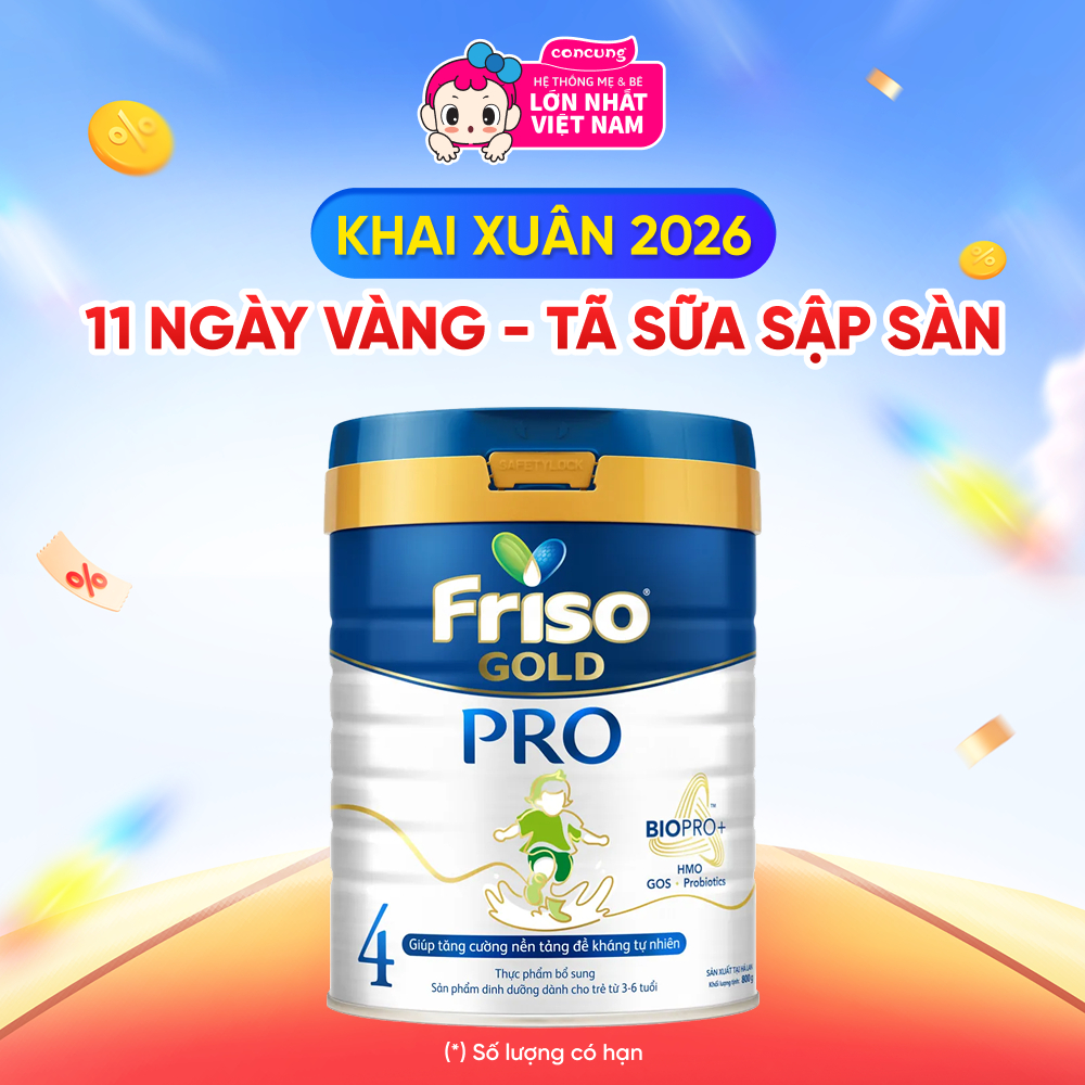 Sữa Friso Gold Pro số 4 cho bé trên 3 tuổi 800g