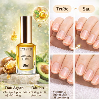 Sơn Dưỡng Móng Eveline 8in1 Total Action 12ml