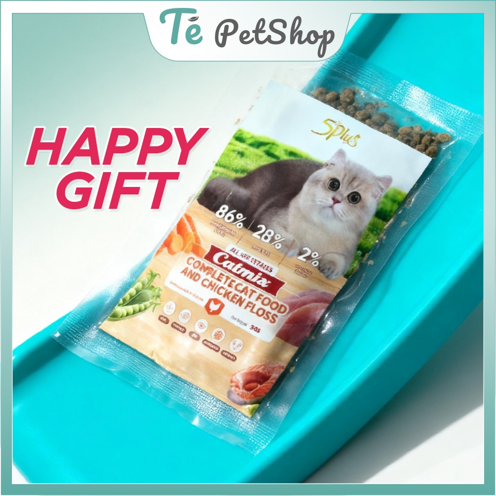 [HÀNG TẶNG KO BÁN]  Gói hạt cho mèo minisize 5PLUS CatMix / Catchy 40g