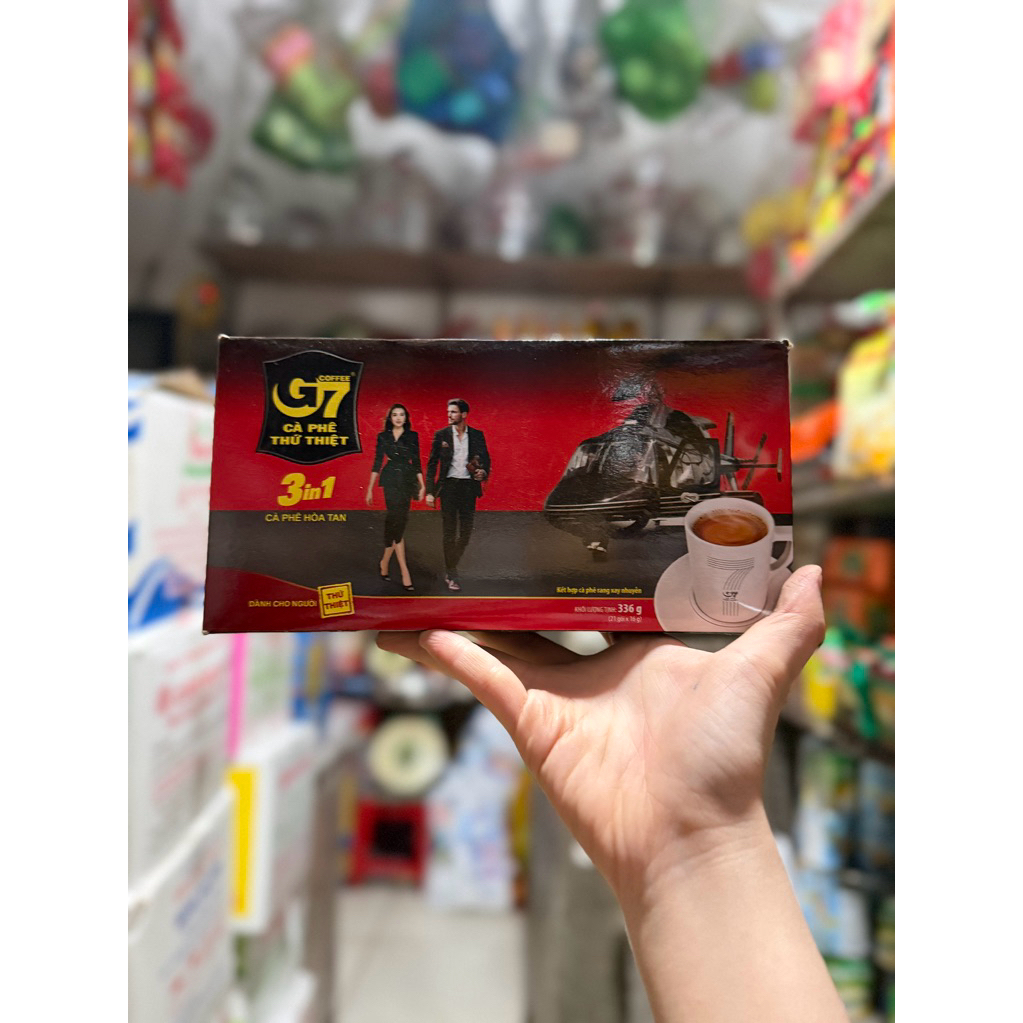 CAFE G7 LOẠI HỘP, 21 GÓI x 16g 3in1 - HÀNG MỚI