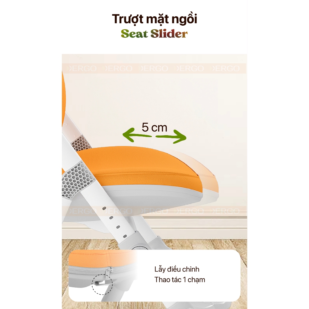 [NÂNG CẤP - VOUCHER 500K] Ghế Chống Gù DERGO Hanover C31 Cao Cấp Điều Chỉnh Độ Cao Ngồi Học Đúng Tư Thế | BigBuy360 - bigbuy360.vn