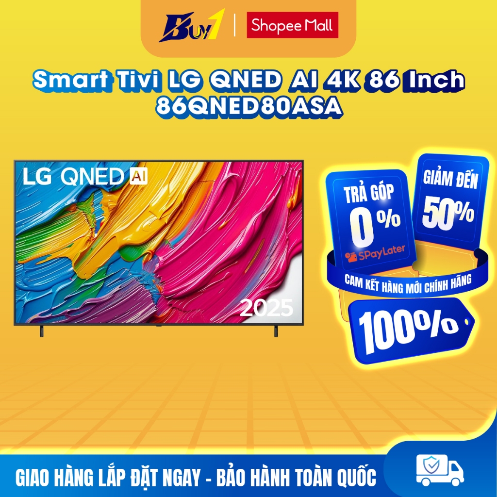 86QNED80ASA - Smart Tivi LG QNED AI 4K 86 Inch 86QNED80ASA - Hàng chính hãng