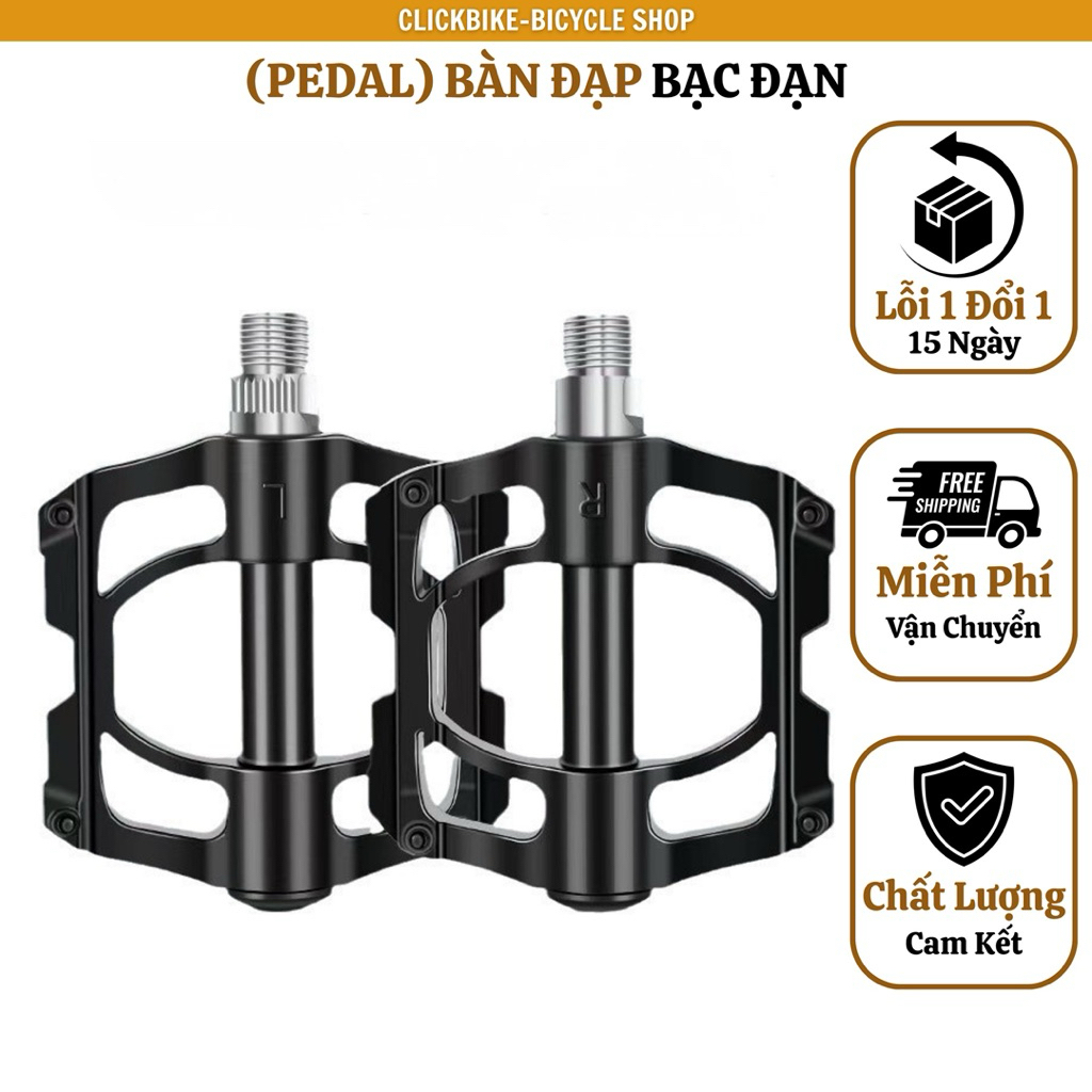 Pedal Bàn đạp xe đạp vòng bi bạc đạn G150 - Vỏ nhôm bền nhẹ