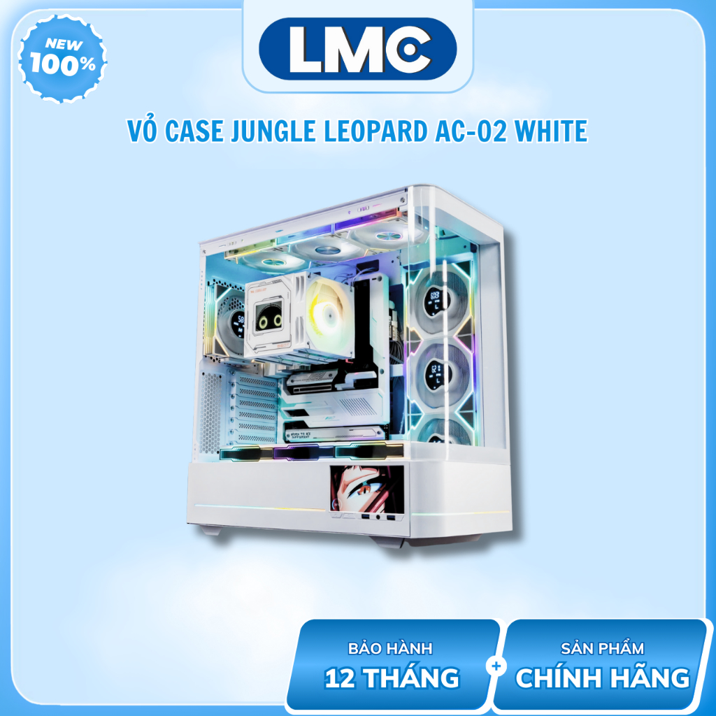 Vỏ Case Jungle Leopard AC-02 ( Bể cá kính cong - ATX - LCD )