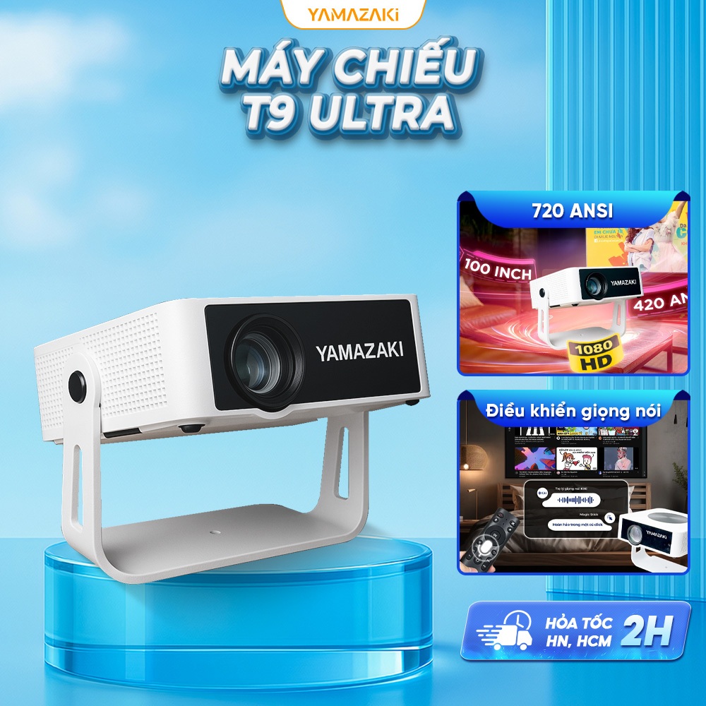 Máy chiếu mini Yamazaki T9 Unltra bản nâng cấp HY300 - T8 độ phân giải Full hd
