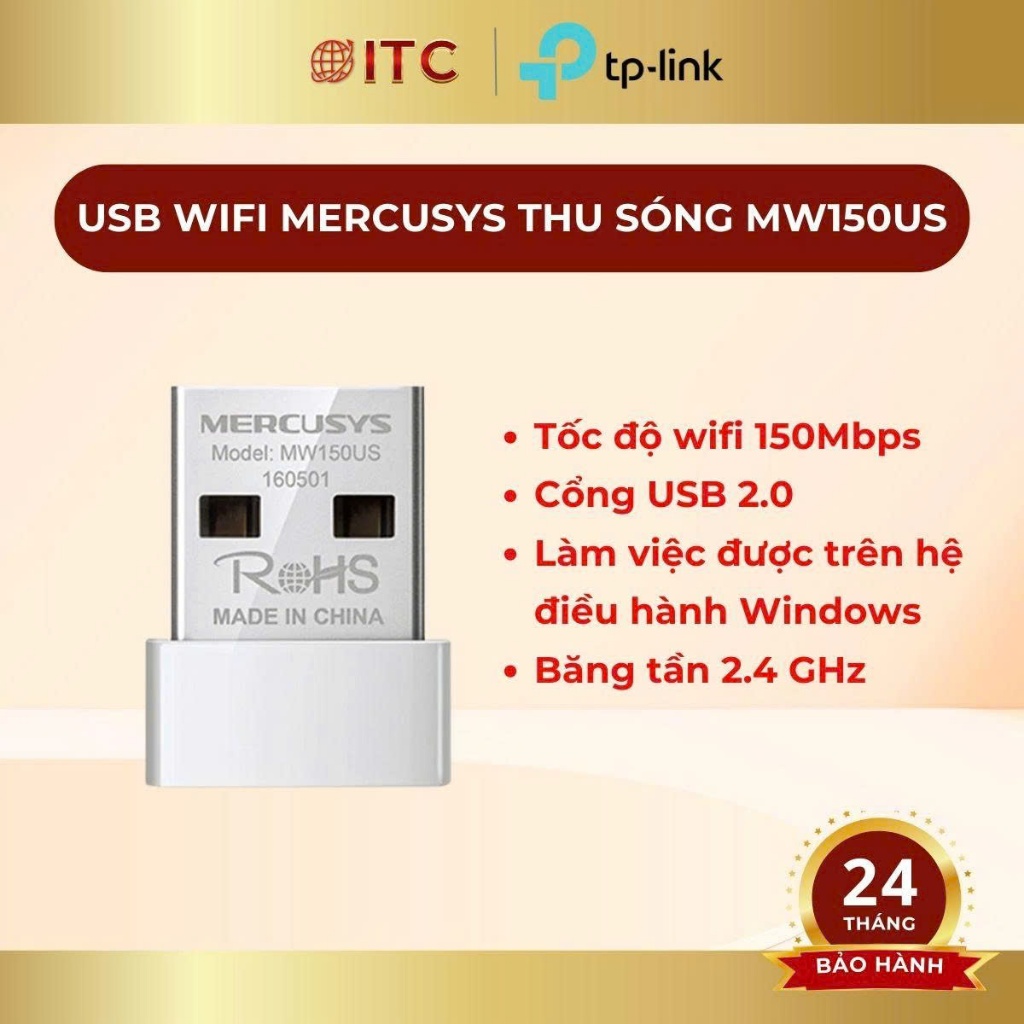 Bộ Chuyển Đổi USB Wifi / Bluetooth Mercusys MW150US / MA14N / MA20N / MU6H / MA530 / MA550H