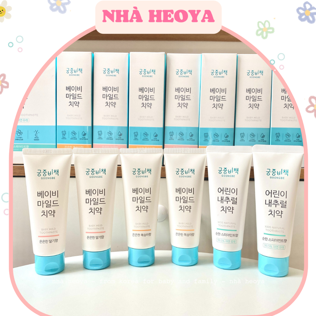 KEM ĐÁNH RĂNG GOONGBE HÀN QUỐC KHÔNG CAY CHO BÉ