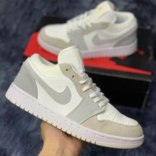 Giày thể thao JD paris cổ thấp, Giày JD xám gót xanh Đủ Size Nam nữ Full Box Bill.