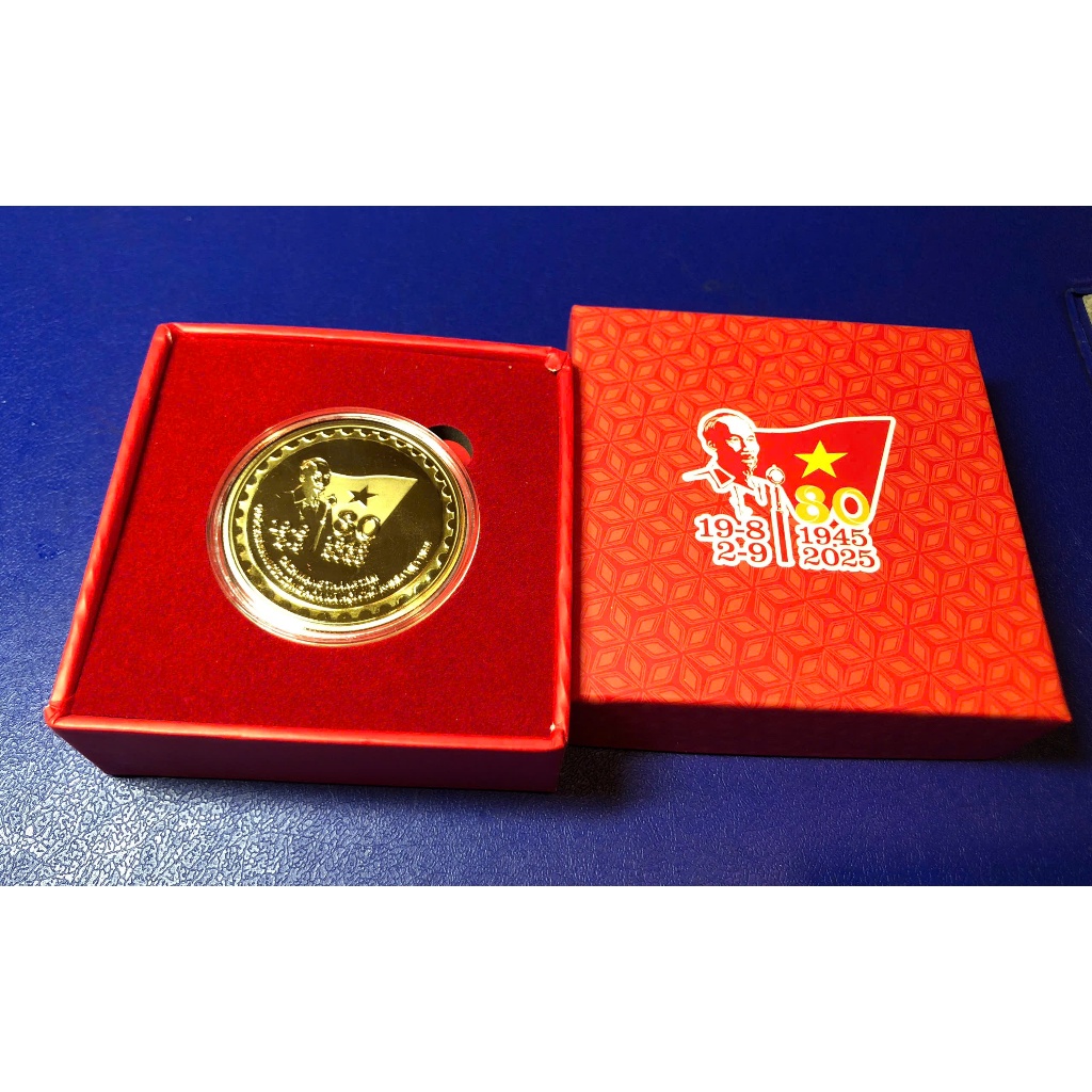 Sưu tầm/ Quà tặng 1 hộp xu kỷ niệm 80 năm Quốc khánh- xu A80 - Tự hào Việt Nam