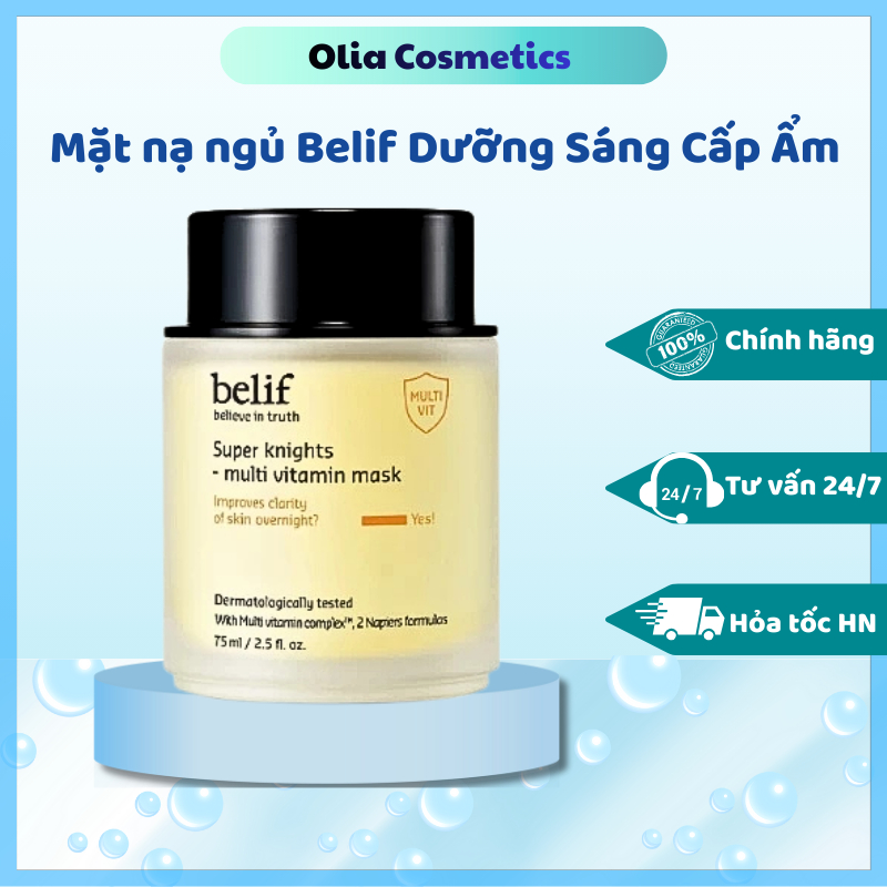 Mặt nạ ngủ Belif Multi Vitamin mặt nạ ngủ cấp ẩm phục hồi da belif 75ml- Olia Cosmetic
