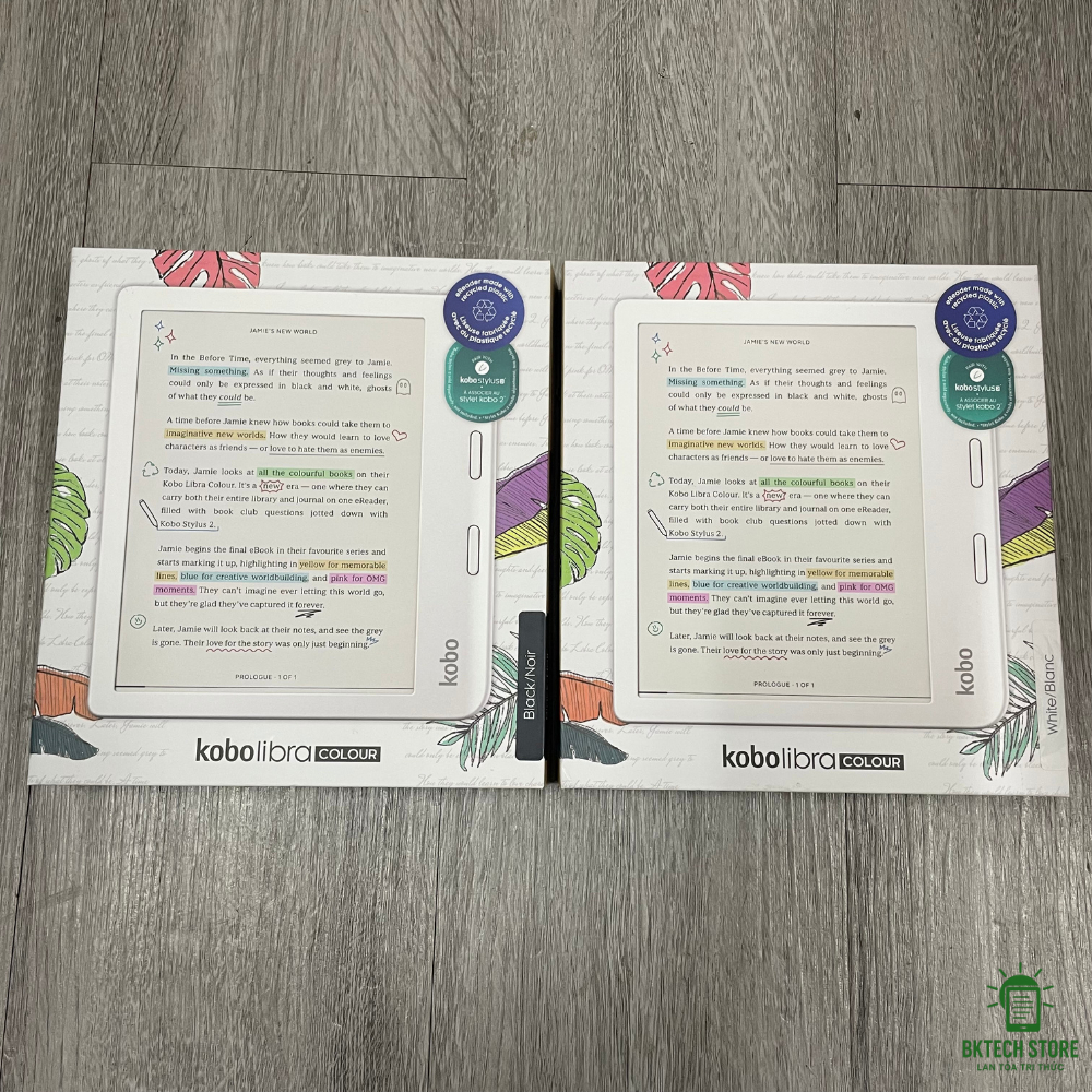 Kobo Libra Colour | Máy Đọc Sách Màu E-Ink Kaleido 3 | 32GB | Chống Nước IPX8 | Bảo Hành 06-12T | Tặ
