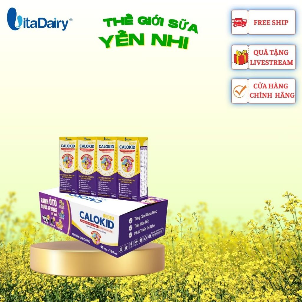 Sữa uống dinh dưỡng Calokid 110ml/180ml - Hàng Chính Hàng - Giá tốt nhất