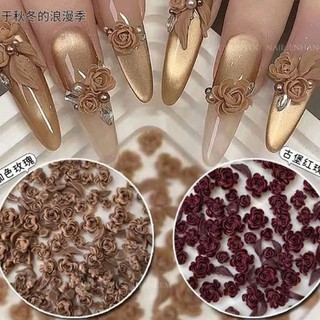 Set charm hoa hồng mềm trang trí móng không cộm vướng, Xu hướng đính móng 2026