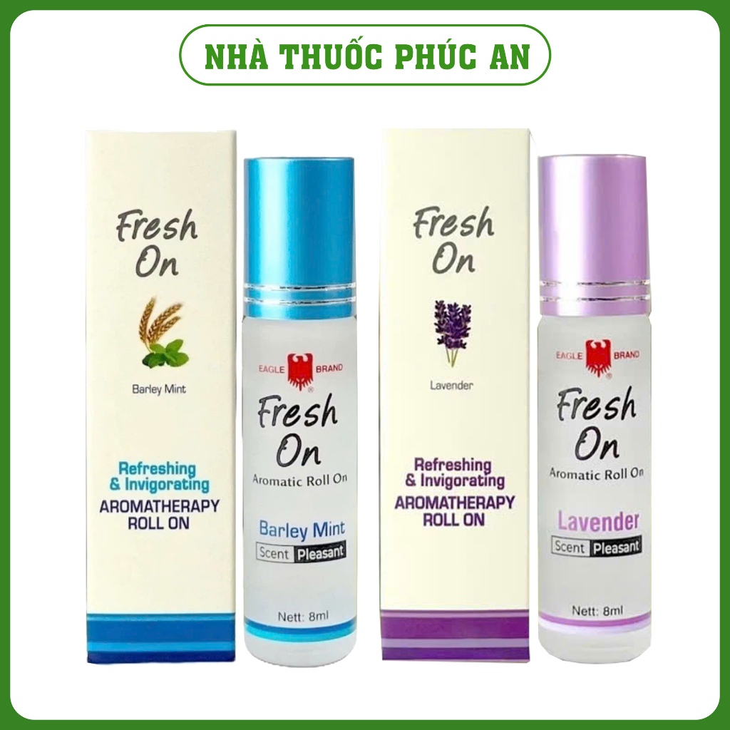 Dầu lăn con ó giảm căng thẳng Eagle Brand Fresh On Singapore 8ml
