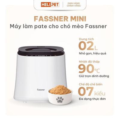 Máy Làm Pate Tươi Cho Pet, Chó Mèo, Làm Thịt Sấy Cho Chó Mèo Fassner HeLiPet Mini