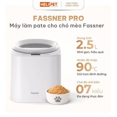 Máy Làm Pate Cho Chó Mèo, Máy Nấu Đồ Ăn, Thịt Sấy Cho Chó Mèo Fassner HeLiPet PRO tự động