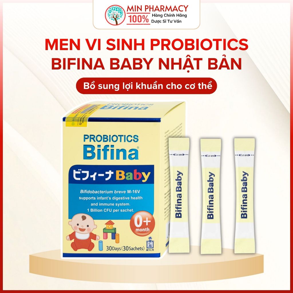 en vi sinh Probiotics Bifina Baby Nhật Bản bổ sung lợi khuẩn - Minpharmacy