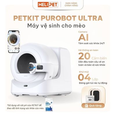 [NEW 2026] Máy Dọn Phân Mèo Tự Động PETKIT PUROBOT ULTRA Nhà Vệ Sinh Tự Động Cho Mèo Cao Cấp