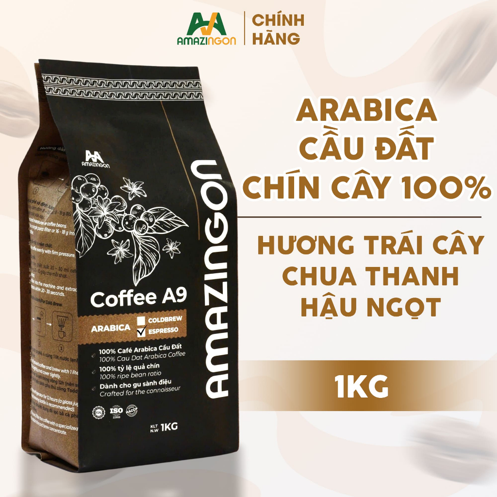 Cà phê Arabica Coldrew (Coffee A9 100% Arabica Cầu Đất)