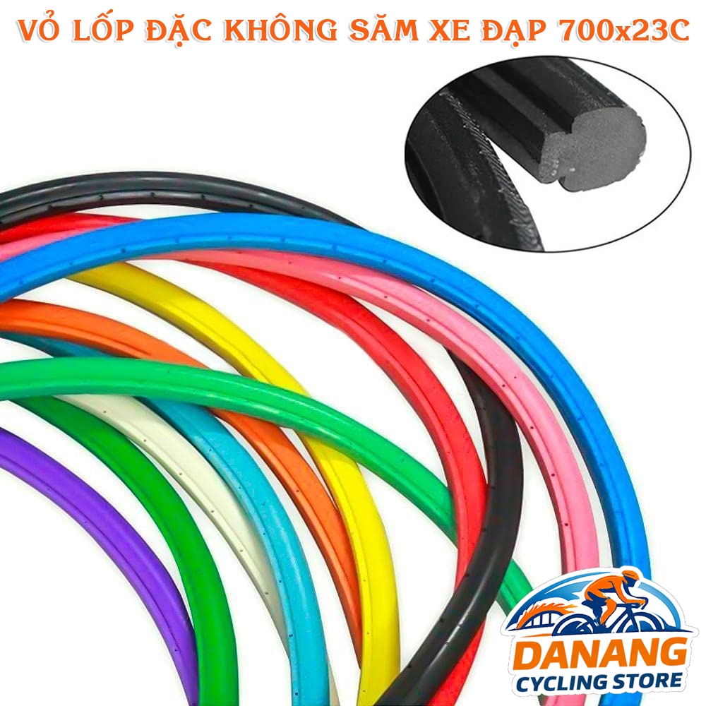 Lốp Đặc Xe Đạp 700x23C – Không Săm – Chống Xịt – Dùng Cho Fixed Gear, Single Speed