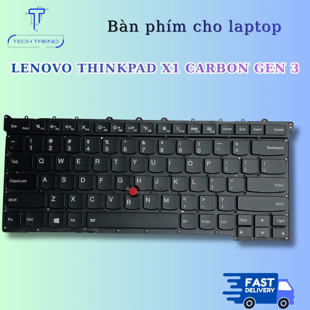 Bàn phím Laptop LENOVO THINKPAD X1 CARBON GEN 3 - Thinkpad Carbon X1 GEN 3 - Zin bảo hành toàn quốc