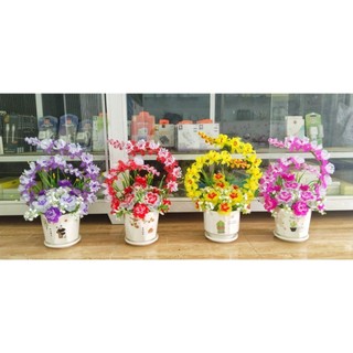 Nguyên liệu hoa pha lê tự làm+bình sứ