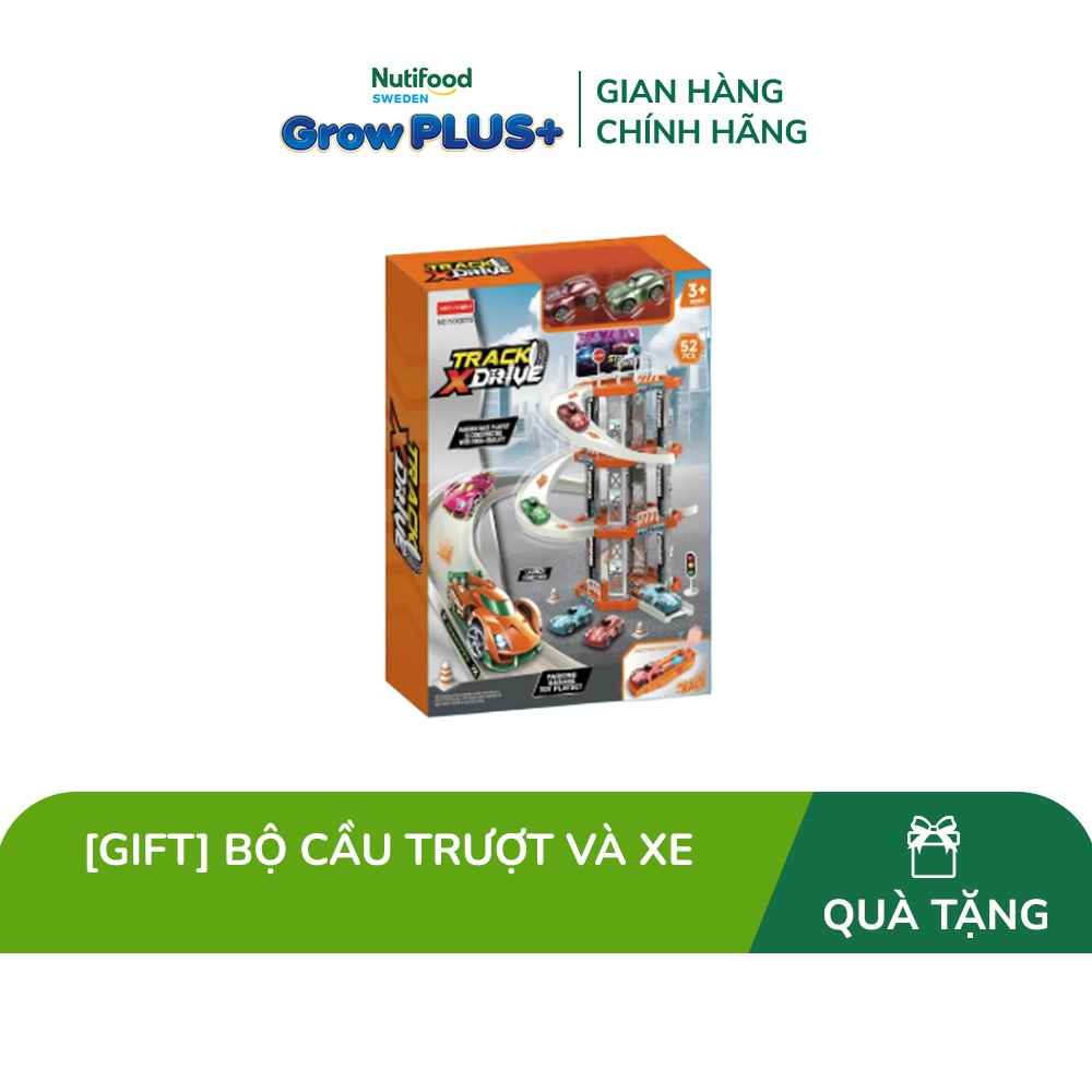 [Gift]Đồ chơi trẻ em bằng gỗ: Bộ cầu trượt và xe