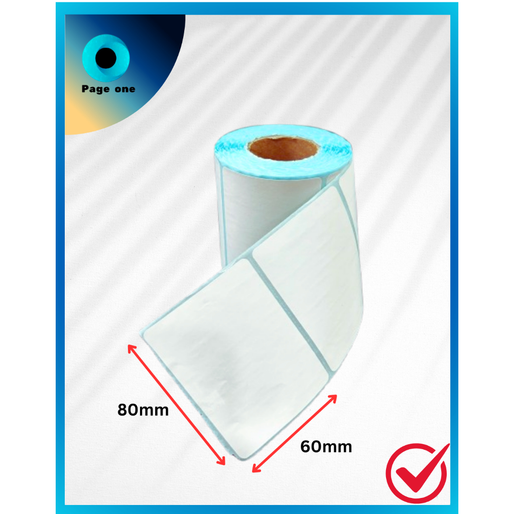 [1 thùng] Giấy In tem nhiệt Mã Vạch 40x30,50x30,50x40,60x40,70x50,80x60,100x100mm