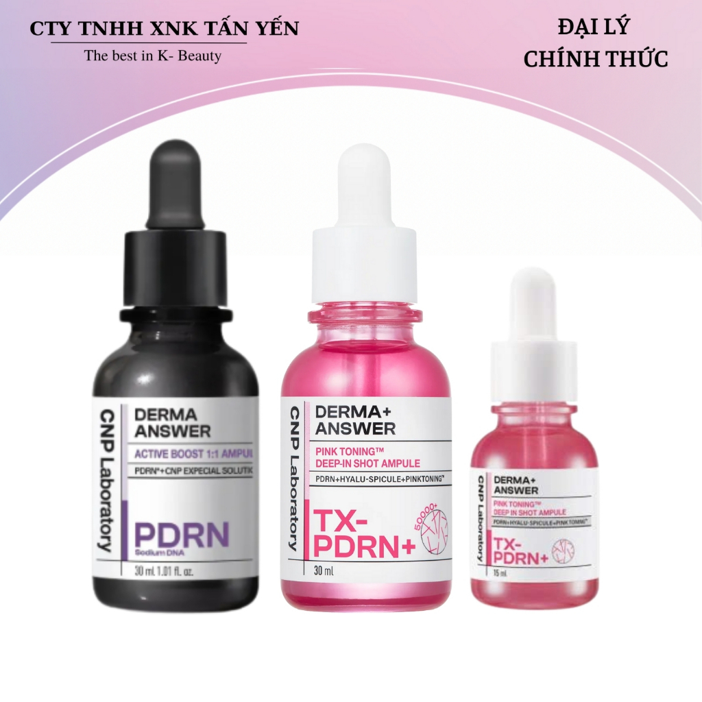 Tinh chất vi kim CNP Derma Answer Pink Toning Deep-In Shot Ampule 30ml/ 15ml - CNP Derma Answer Acti