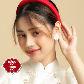 Cài tóc áo dài - thun đỏ - Kassy