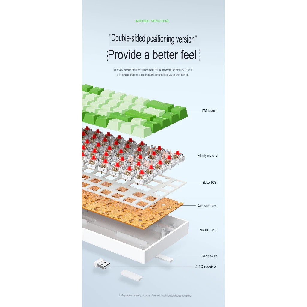 Bàn Phím Cơ Không Dây Bluetooth K68 - Hotswap 5 Pin - Pin sạc - LEG RGB - APP Marco | BigBuy360 - bigbuy360.vn