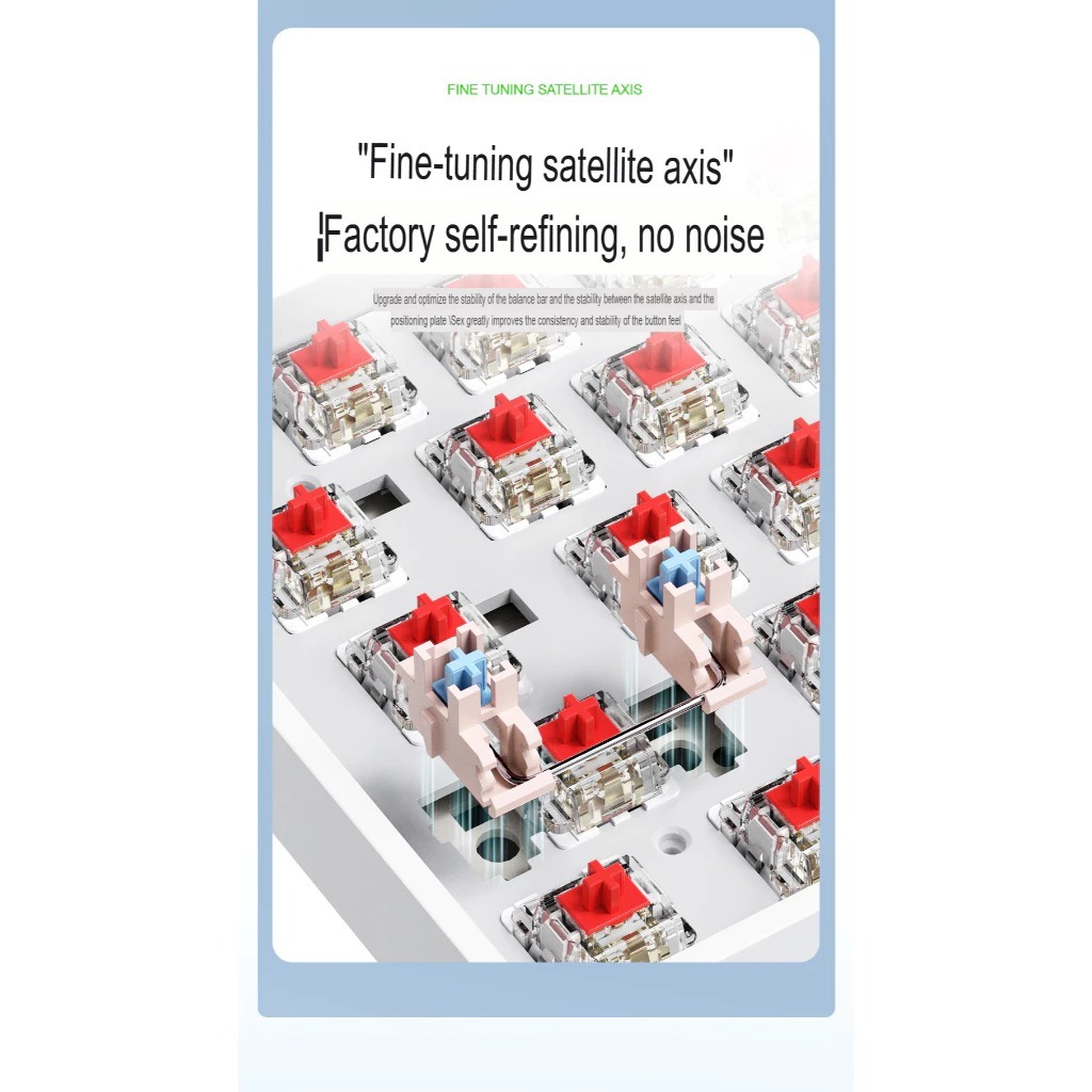 Bàn Phím Cơ Không Dây Bluetooth K68 - Hotswap 5 Pin - Pin sạc - LEG RGB - APP Marco | BigBuy360 - bigbuy360.vn