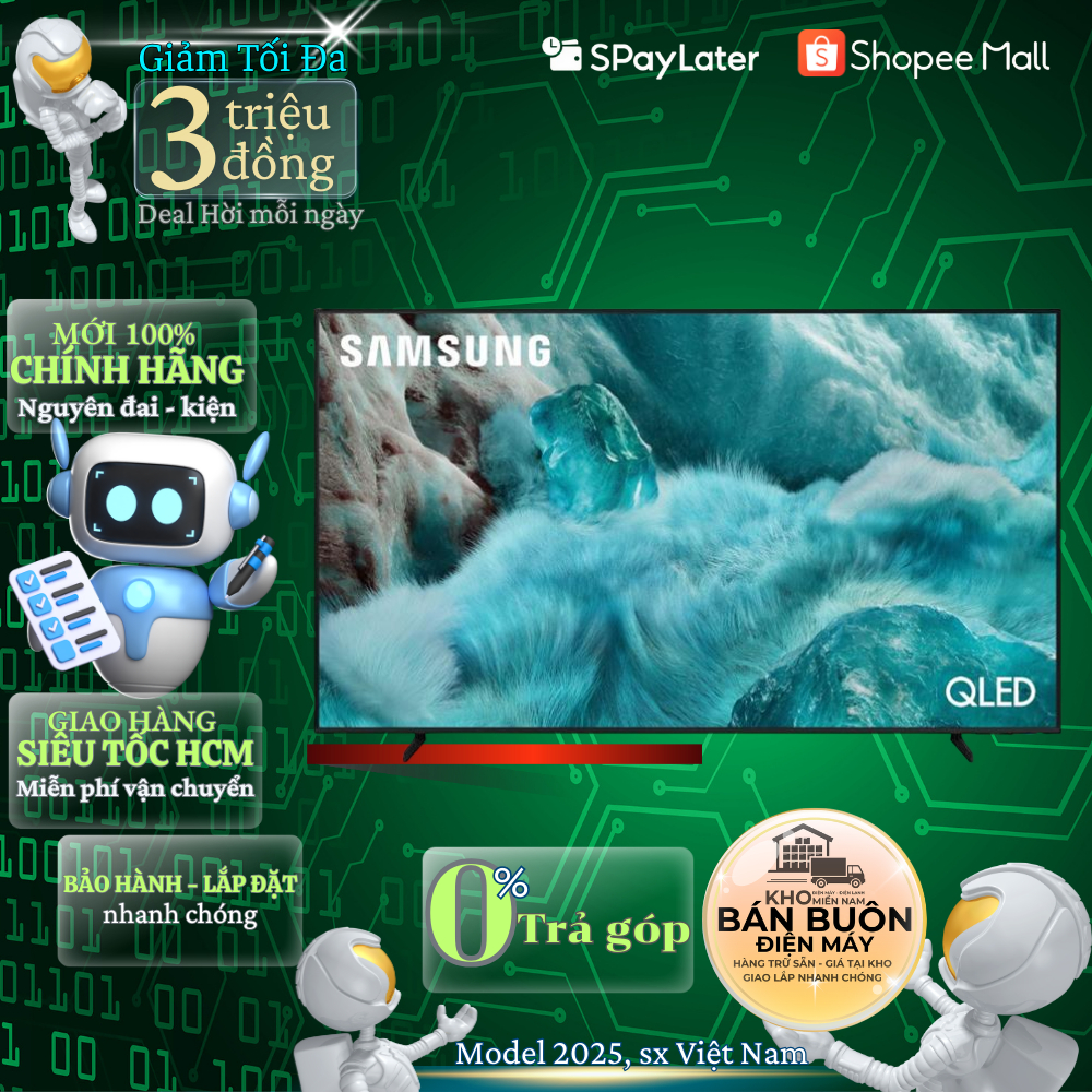 Smart Tivi Samsung 43 - 75 inch QLED 4K Q7F 2025 (43Q7F, 50Q7F, 55Q7F, 65Q7F, 75Q7F)