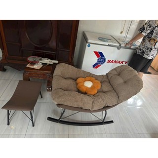 Ghế bập bênh thư giãn ngồi đọc sách cực chill, Ghế lười nhiều màu đa dạng decor phòng