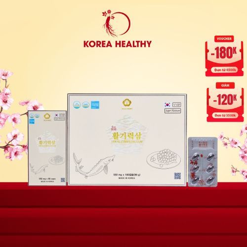 Viên thiên sâm trứng cá tầm Hwalgiryeoksam – 180 viên Jung kwan Jang