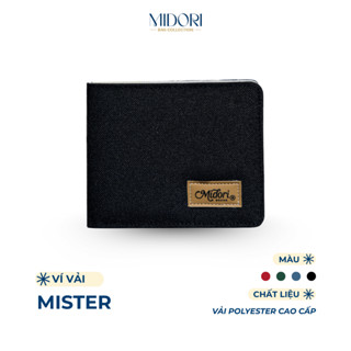 Ví Vải Ngang Nam Nữ Mister Bóp Đựng Tiền Thẻ Nhiều Ngăn Polyester Cao Cấp | MIDORI BAG COLLECTION