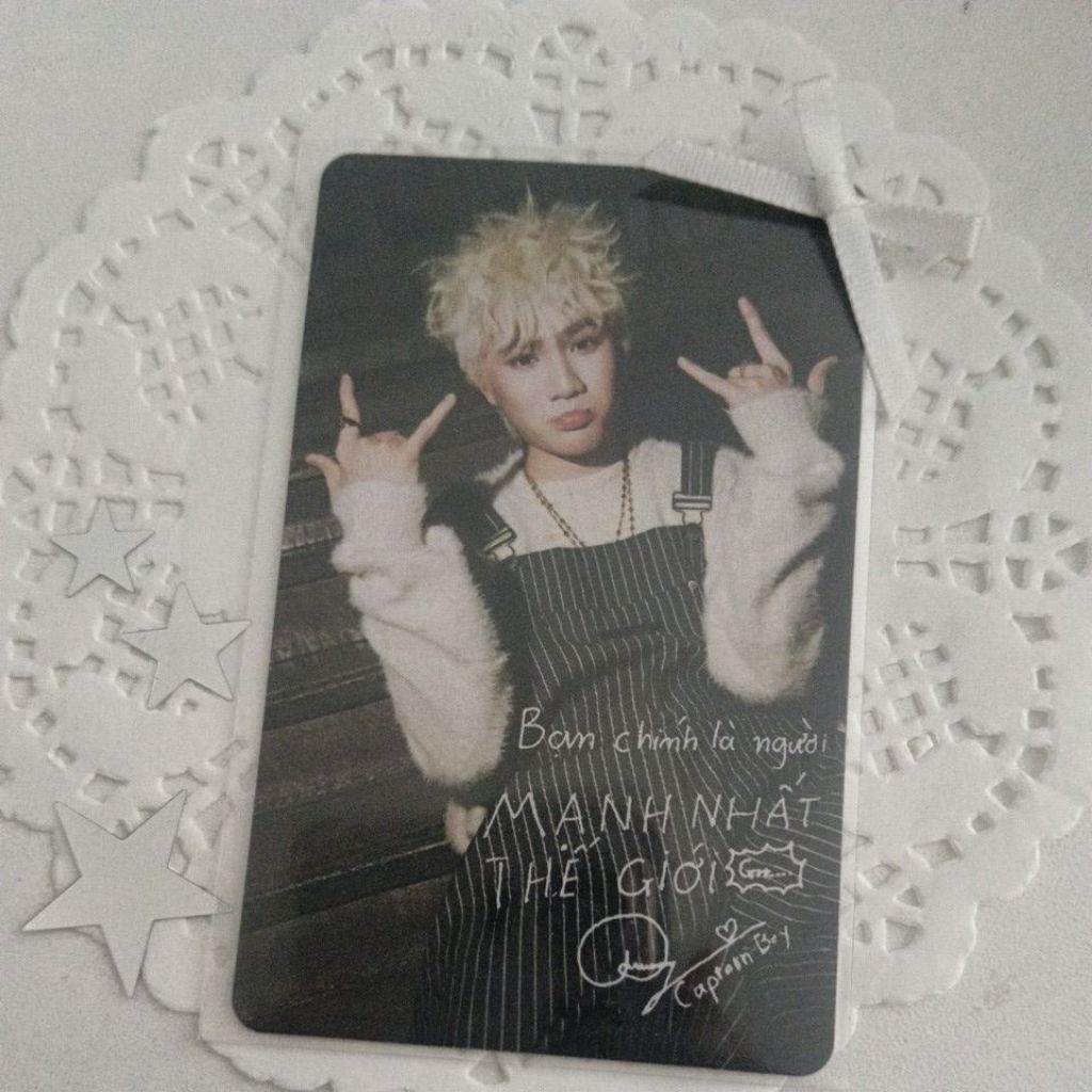 (chính hãng)Card CAPTAIN BOY yếm concert Atsh